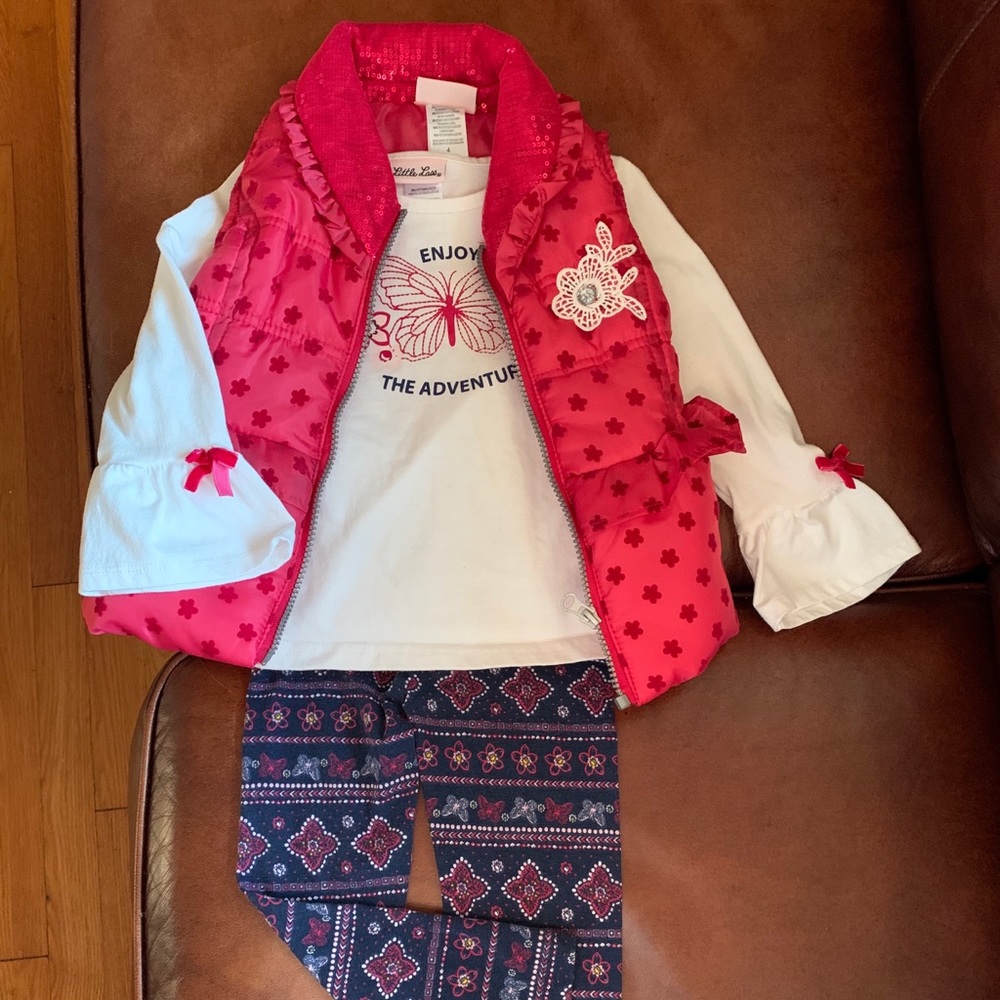 🎀3-pieces pants set with vest🎀